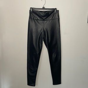 Black Pleather Leggings